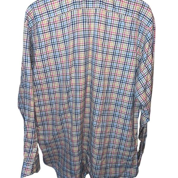 Tailorbyrd 100% cotton long sleeved plaid print men’s button down shirt XXL - Picture 4 of 9